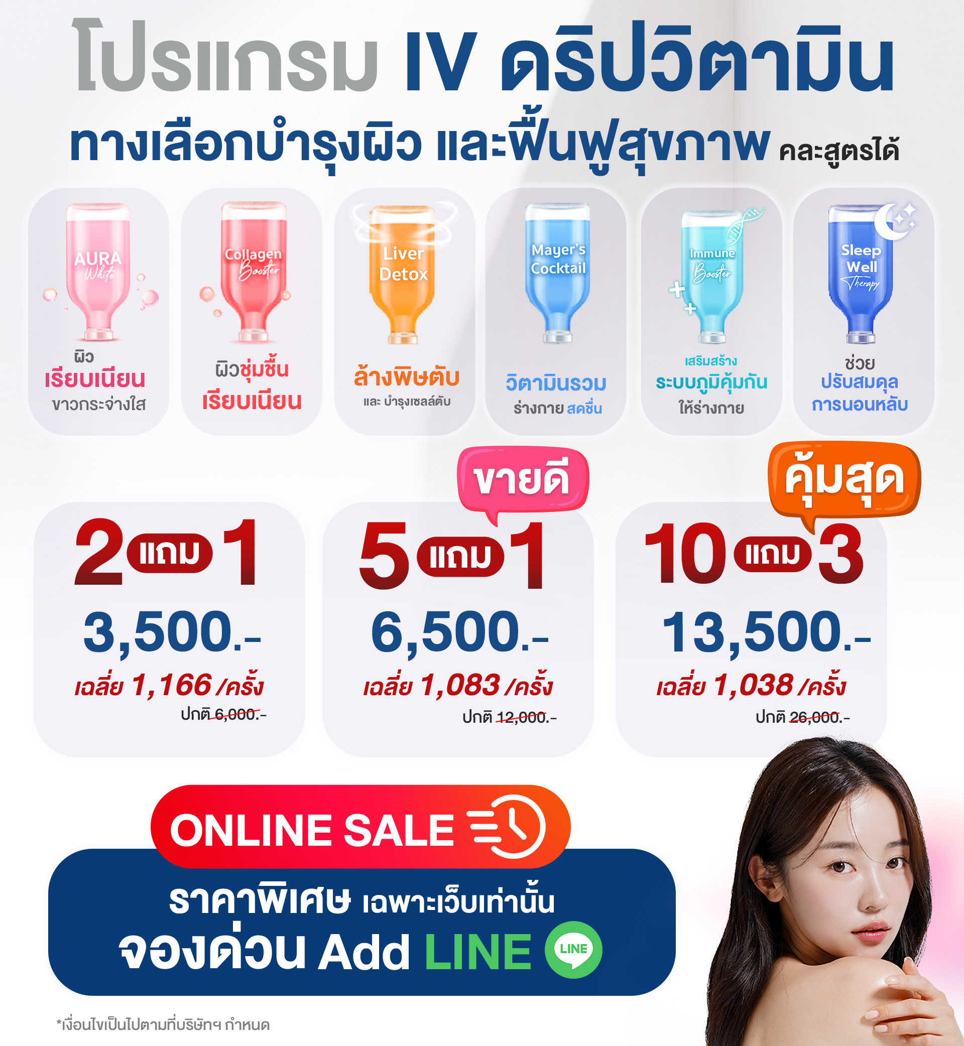 โปรแกรม IV ดริป วิตามิน